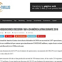 Las fusiones y adquisiciones crecieron 166% en Amrica Latina durante 2018